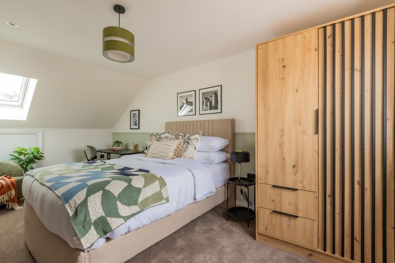 Loft bedroom and wardrobe