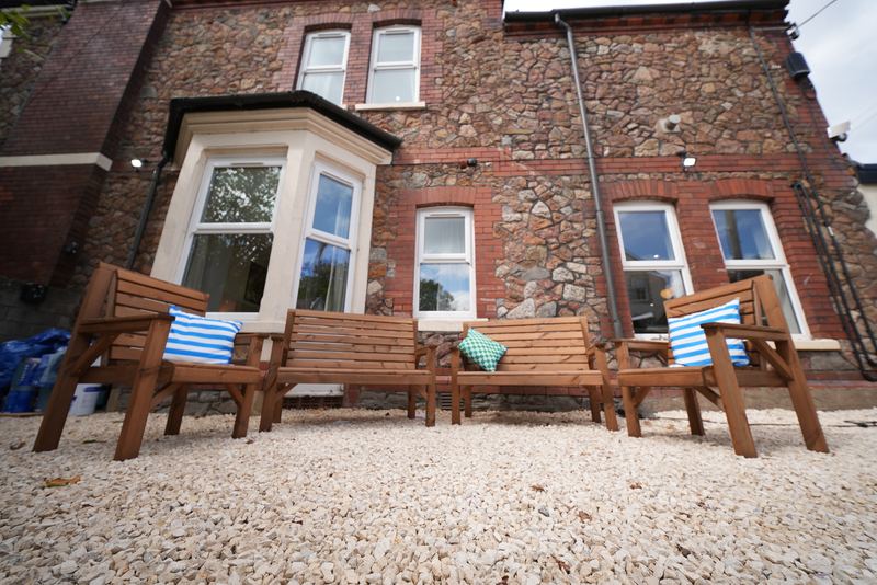 Outside seating area
